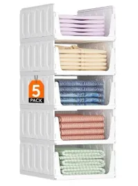 organizer-lifewit-5-sztuk-biale-ustawiane-jeden-na-drugi-wysuwane-pojemniki