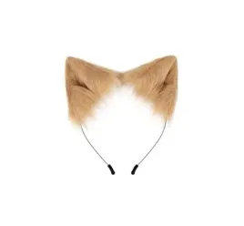 opaska-kocie-lisie-uszy-cosplay-furry-jasnobrazowa