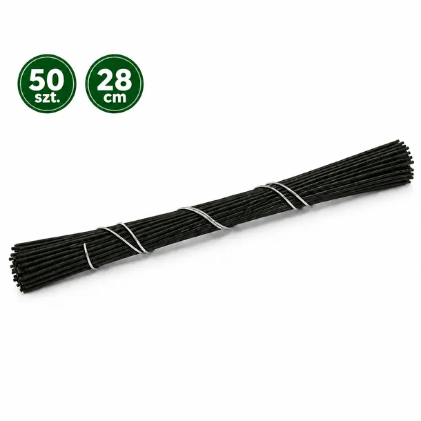 Drut florystyczny wyrobowy 1,8mm 50szt 28cm zielony do kwiatów bukietów