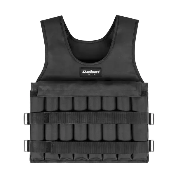 Kamizelka obciążeniowa 20kg regulowana treningowa do ćwiczeń mocna Rebel