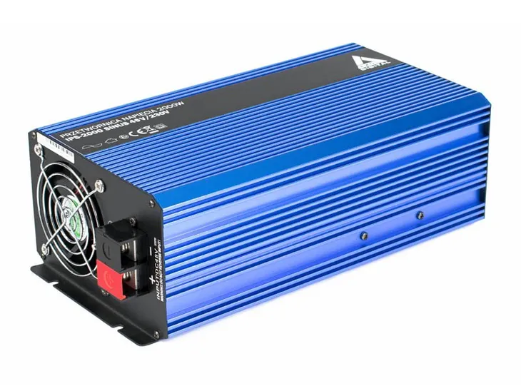Przetwornica napięcia 48V/230V czysty sinus 1000/2000VA AZO Digital IPS-200