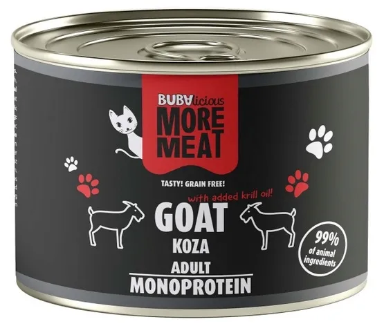 BUBAlicious Kot More Meat Mono koza puszka 185g