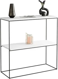 nowoczesna-konsola-podwojna-przedpokoj-loft-80x30x80-czarna-bialy-mat