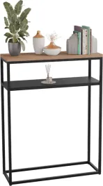 nowoczesna-konsola-podwojna-przedpokoj-loft-60x20x80-czarna-dab-lancelot