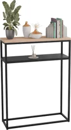 nowoczesna-konsola-podwojna-przedpokoj-loft-60x20x80-czarna-dab-artisan
