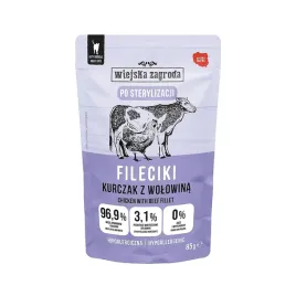 wiejska-zagroda-karma-mokra-dla-kota-fileciki-kurczak-z-wolowina-dla-sterylizowanych-dorosly-85g