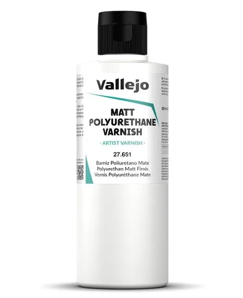 Vallejo 27651 Polyurethane Matt Varnish 200ml