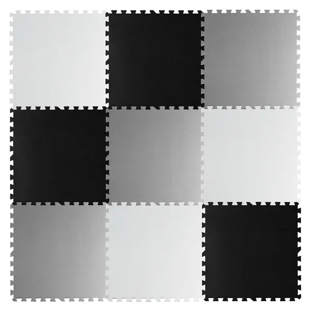 MATA PIANKOWA EVA DUŻE PUZZLE PIANKOWE MIĘKKA 180x180cm 9szt RICOKIDS