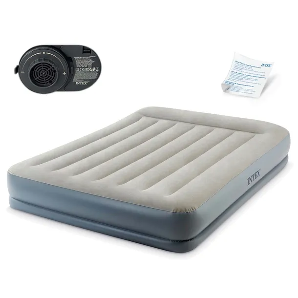 INTEX 64118 ND DMUCHANY MATERAC POMPKA 152x203x30 cm