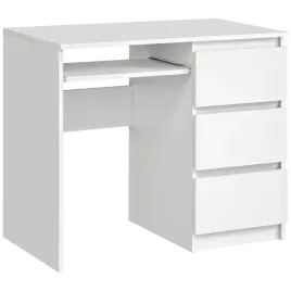 biurko-radek-90-cm-biale-komputerowe-3-szuflady-prawe-laminowane