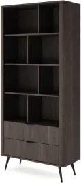 regal-veris-a-regal-88cm-polki-szuflady-dab-dunin-czarny
