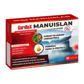 gardlox-manuislan-pastylki-do-ssania-smak-pomaranczowy-16-sztuk