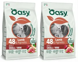 oasy-dog-mono-adult-small-mini-lamb-jagniecina-2x2kg