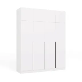 szafa-senso-4d-z-nadstawka-wysoka-biel-drzwi-czarne-uchwyty-250x200-cm