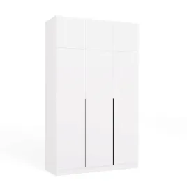 szafa-senso-3d-wysoka-z-nadstawka-biel-drzwi-czarne-uchwyty-250-cm