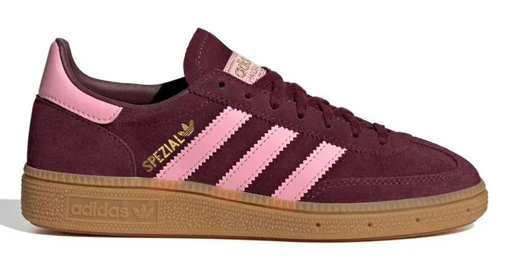 40 Buty juniorskie Adidas Handball Spezial KI6804 bordowe