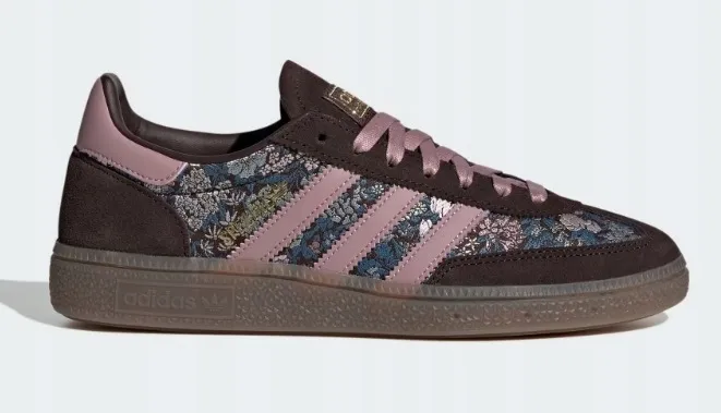 40 Buty damskie Adidas Handball Spezial brązowe KH9814 kwiaty