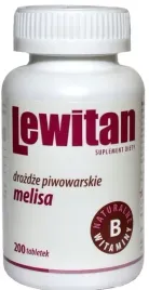 lewitan-melisa-200-tabletek-drozdze-piwowarskie-z-melisa