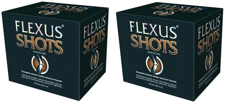 2x Flexus Shots Stawy Chrząstka 2x20 fiolek