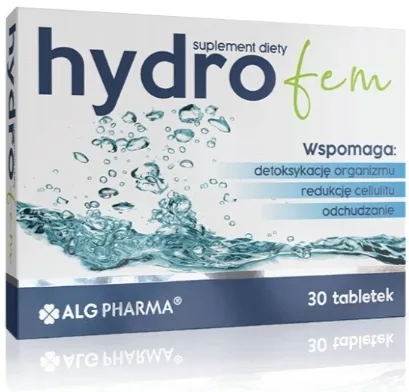 Hydrofem 30 Tabletek Pokrzywa Mniszek Zielona Herbata Opuncja