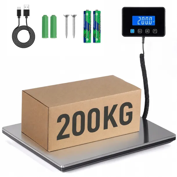 WAGA POCZTOWA ELEKTRONICZNA MAGAZYNOWA DO PACZEK AKUMULATOR LCD 200KG