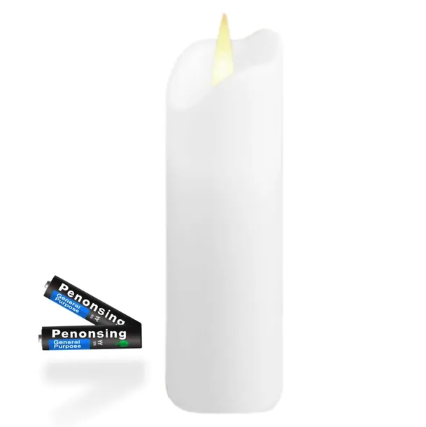 WKŁAD DO ZNICZA EFEKT PŁOMIENIA 17,5cm WYSOKA ŚWIECA LED BATERIE W ZESTAWIE