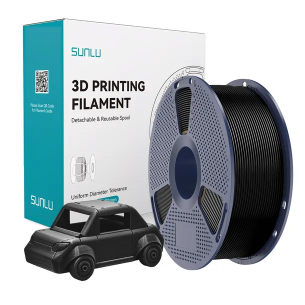 Filament PETG Sunlu 1,75 mm 1000 g czarny