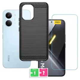 etui-do-xiaomi-poco-x8-pro-max-case-pokrowiec-bumper-carbon-lux-i-szklo-9h