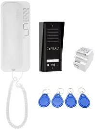 domofon-cyfral-cosmo-1-lokatorski-czarny-unifon-bialy