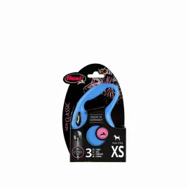 flexi-smycz-new-classic-xs-3m-do-8kg-niebieska