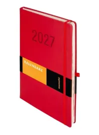 antra-kalendarz-biurowy-2027-a4-dzienny-czerwony-memofix