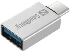 adapter-usb-c-na-usb-3-0-sandberg-srebrny-aluminium-5g