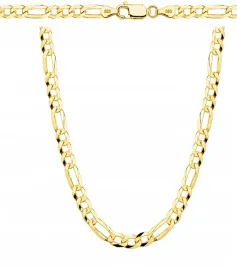 lancuszek-zloty-meski-figaro-400-mm-pelny-diamentowany-pr585-grawer-gratis