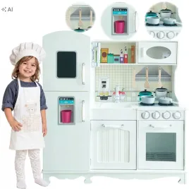 duza-drewniana-kuchnia-dla-dzieci-littlefoodies-biala-piekarnik-lodowka