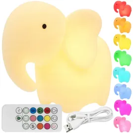 lampka-nocna-led-bezprzewodowa-akumulatorowa-slon-rgb-sterowanie-pilotem