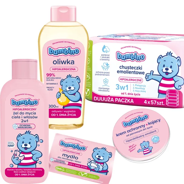 BAMBINO WYPRAWKA do kąpieli dla niemowląt