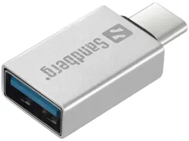 adapter-usb-c-na-usb-3-0-sandberg-srebrny-aluminium-5g
