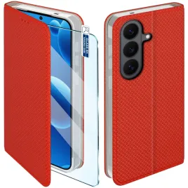 etui-z-klapka-do-samsung-s26-fe-zamykane-czerwone-futeral-szklo-9h