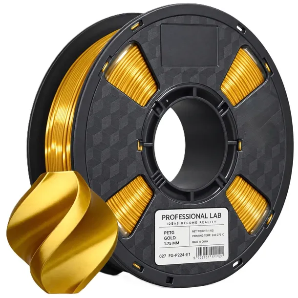 Filament PETG Gold Złoty Prof. Lab 1,75mm 1kg do Drukarka 3D
