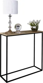 nowoczesna-konsola-przedpokoj-salon-loft-80x30x80-czarna-blat-dab-lancelot