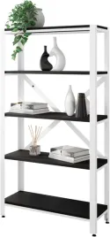 regal-lamiera-5-poziomow-loft-metalowy-80x30x147-cm-bialy-czarny