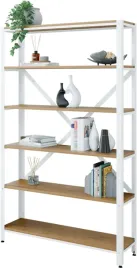 regal-6-poziomowy-110-30-180-cm-z-metalowym-stelazem-bialy-lancelot