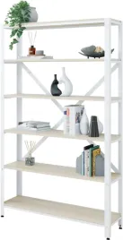 regal-6-poziomowy-110-30-180-cm-z-metalowym-stelazem-bialy-sonoma