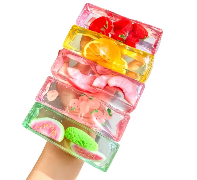 Masło wazelinowe z owocami – antystresowy gniotek przezroczyste HIT SQUISHY