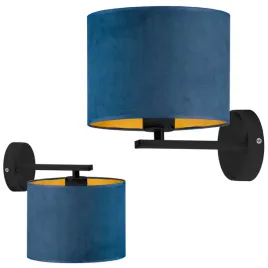 kinkiet-lampa-na-sciane-scienna-led-e27-granatowy-welurowy-abazur-modny