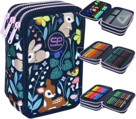 coolpack-piornik-szkolny-trzykomorowy-z-wyposazeniem-oh-my-deer