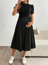 shein-czarna-ciazowa-sukienka-krotki-rekaw-s06-xl