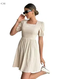 shein-bezowa-mini-sukienka-wiazanie-s06-m