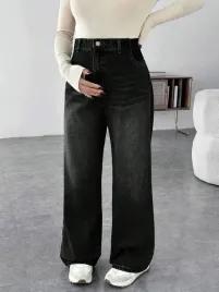 shein-czarne-ciazowe-jeansy-s06-xl