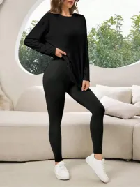 shein-czarny-komplet-bluzka-legginsy-s06-xl
